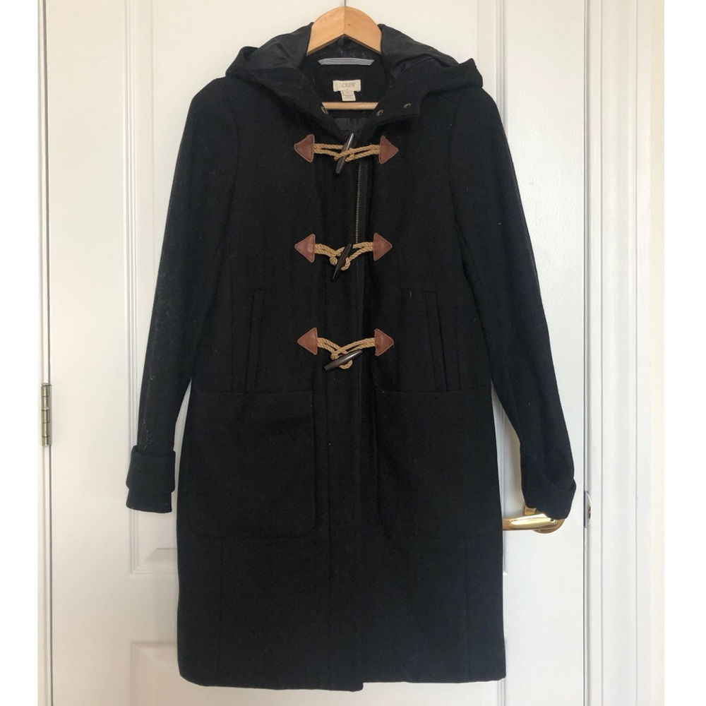 Jcrew Wool toggle coat black